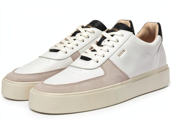 Blackstone Sneaker Hommes Baskets Cuir Véritable Crag RAGNER Vert-1