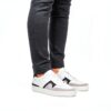 Blackstone Sneaker Low Hommes Marble Colton Cuir véritable blanc sable-8