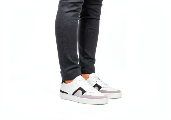 Blackstone Sneaker Low Hommes Marble Colton Cuir véritable blanc sable-8
