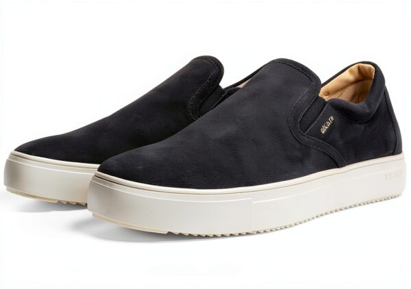 Blackstone Slip ons Connor Baskets Homme Bleu foncé Daim Confort-1