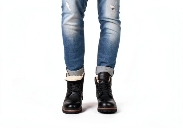 Bottes Blackstone Hommes COLIN noir – cuir véritable, laçage classique-7