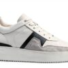 Blackstone Sneaker Low Hommes Marble Colton Cuir véritable blanc sable-0