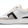 Blackstone Sneaker Low Hommes Marble Colton Cuir véritable blanc sable-4