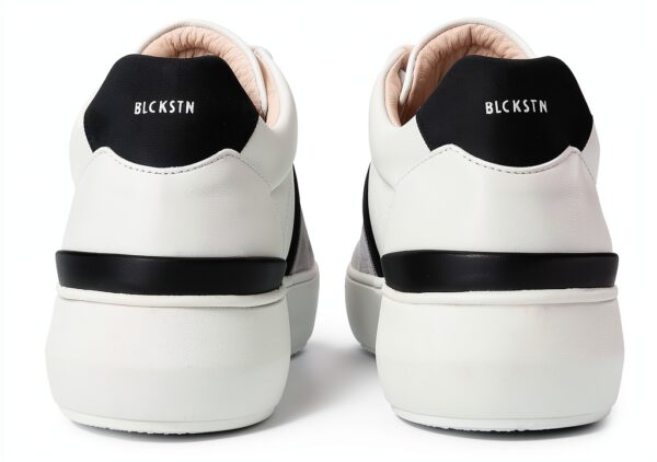 Blackstone Sneaker Low Hommes Marble Colton Cuir véritable blanc sable-2