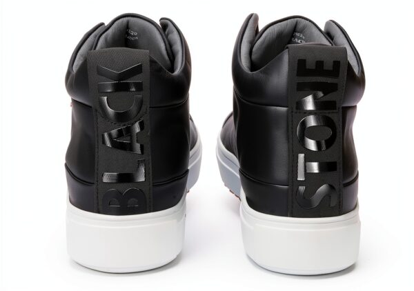 Blackstone Sneaker (Mid) Hommes - Modèle Griffin, Noir, Cuir Véritable-3
