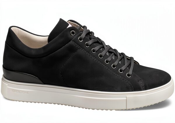 Blackstone Homme Mitchell-Leather Baskets Hautes en Cuir Nubuck, Noir-1