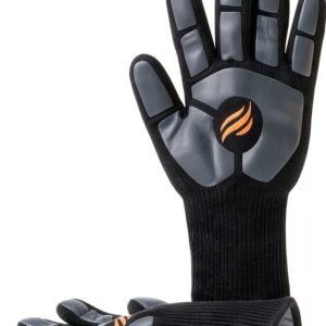 Blackstone 5558 Gants de Cuisson avec Coussinets de Paume en Silicone résistants à la Chaleur jusqu'à 500 degrés Prise en Main Facile pour l'intérieur et l'extérieur, Les grillades, la pâtisserie, Le-0