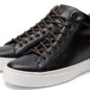Blackstone Sneaker (Mid) Hommes - Modèle Griffin, Noir, Cuir Véritable-2