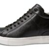 Blackstone Sneaker (Mid) Hommes - Modèle Griffin, Noir, Cuir Véritable-5