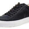 Blackstone Homme Mitchell-Leather Baskets Hautes en Cuir Nubuck, Noir-0