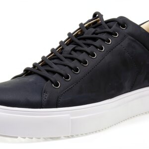 Blackstone Homme Mitchell-Leather Baskets Hautes en Cuir Nubuck, Noir-0