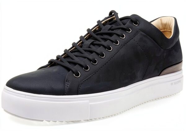 Blackstone Homme Mitchell-Leather Baskets Hautes en Cuir Nubuck, Noir-0