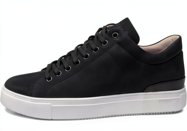 Blackstone Homme Mitchell-Leather Baskets Hautes en Cuir Nubuck, Noir-5