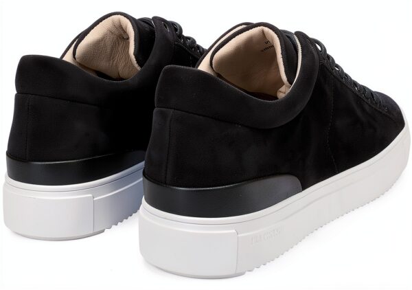 Blackstone Homme Mitchell-Leather Baskets Hautes en Cuir Nubuck, Noir-4